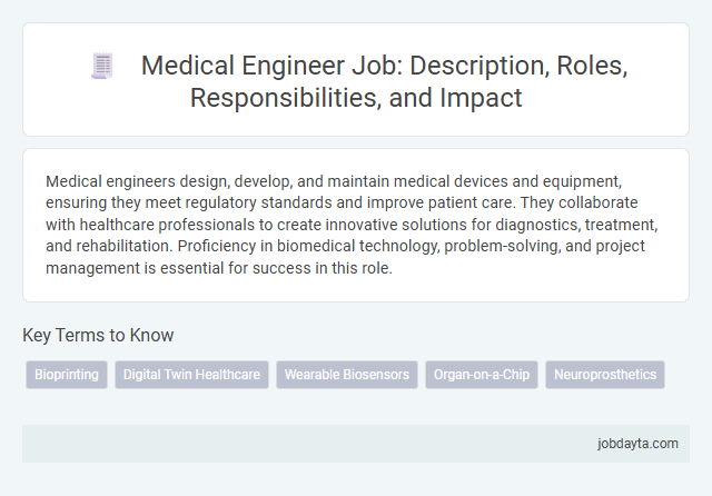 Medical Engineer Job: Description, Roles, Responsibilities, and Impact