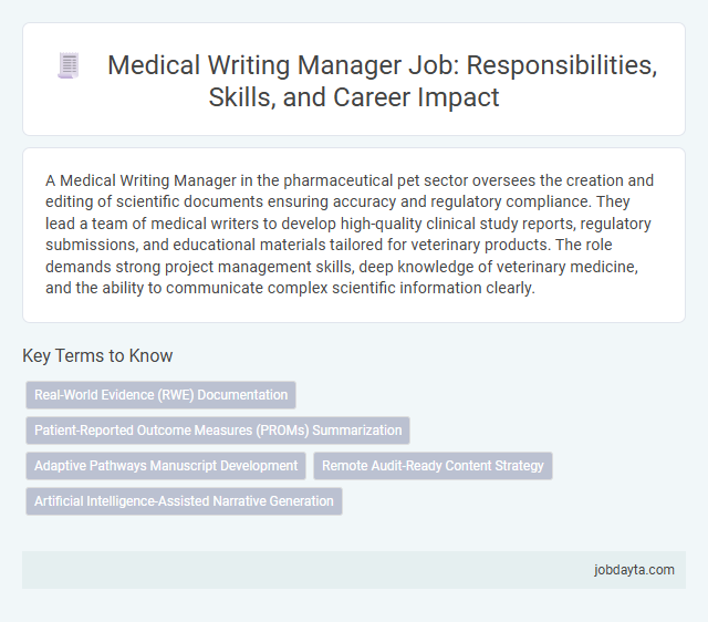 Medical Writing Manager Job: Responsibilities, Skills, and Career Impact