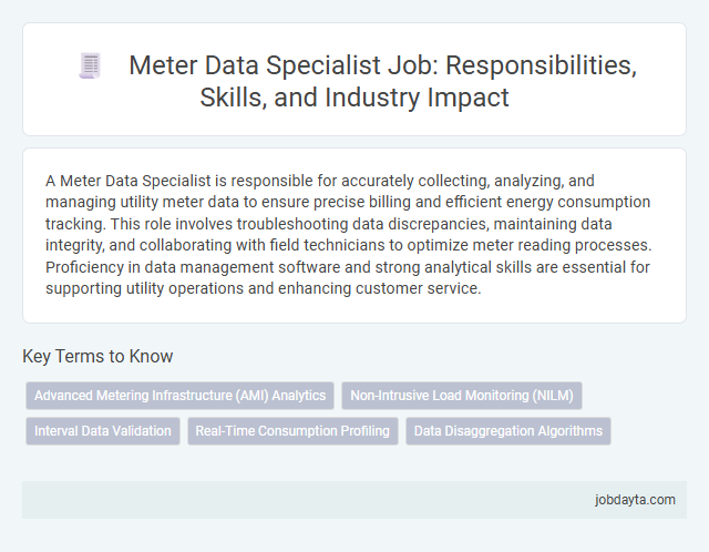 Meter Data Specialist Job: Responsibilities, Skills, and Industry Impact