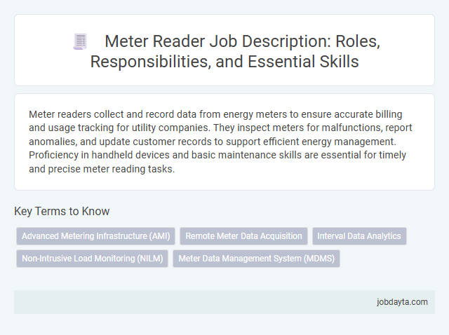 Meter Reader Job Description: Roles, Responsibilities, and Essential Skills