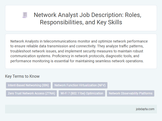 Network Analyst Job Description: Roles, Responsibilities, and Key Skills