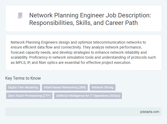 Network Planning Engineer Job Description: Responsibilities, Skills, and Career Path