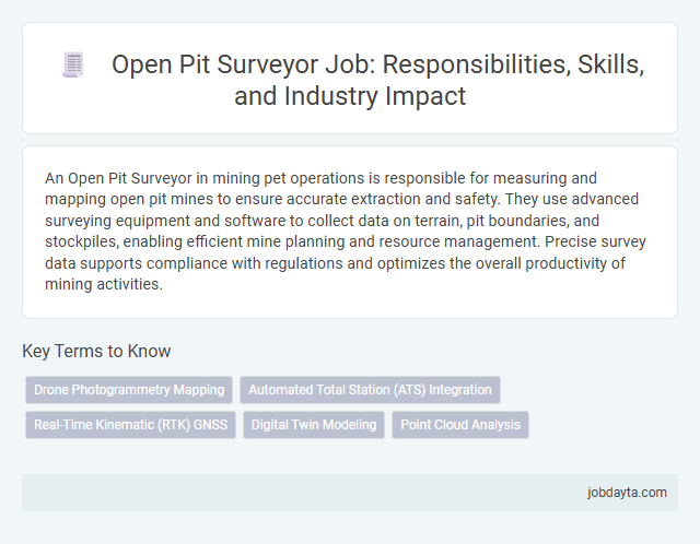 Open Pit Surveyor Job: Responsibilities, Skills, and Industry Impact