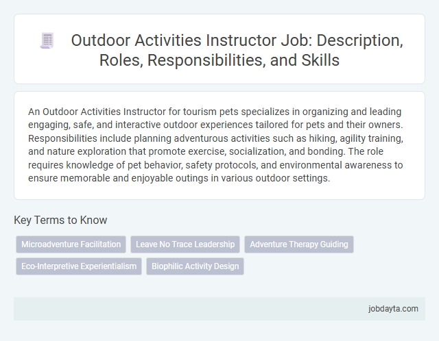 Outdoor Activities Instructor Job: Description, Roles, Responsibilities, and Skills