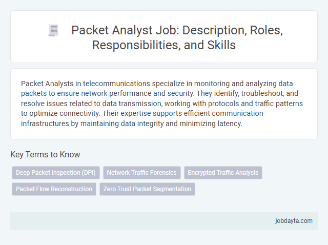 Packet Analyst Job: Description, Roles, Responsibilities, and Skills