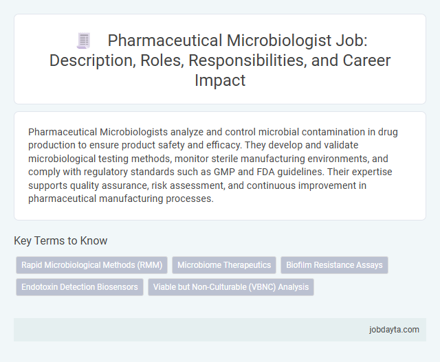 Pharmaceutical Microbiologist Job: Description, Roles, Responsibilities, and Career Impact