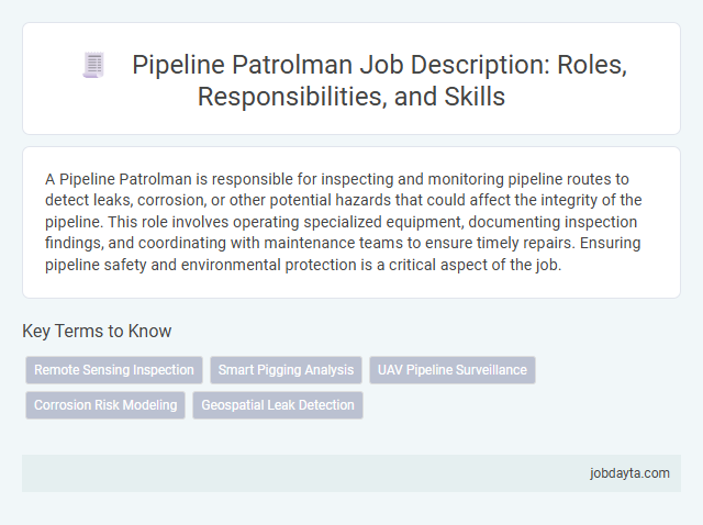 Pipeline Patrolman Job Description: Roles, Responsibilities, and Skills