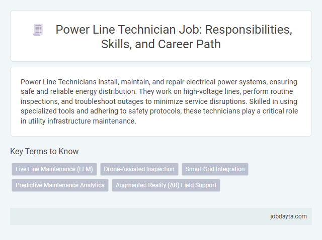 Power Line Technician Job: Responsibilities, Skills, and Career Path