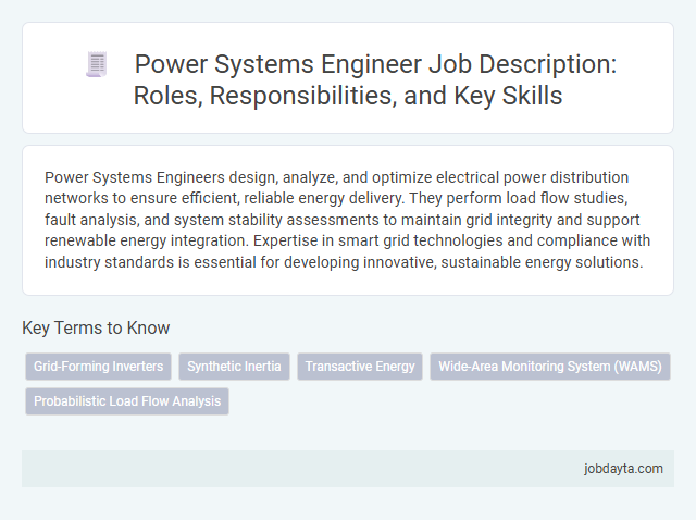Power Systems Engineer Job Description: Roles, Responsibilities, and Key Skills