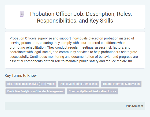 Probation Officer Job: Description, Roles, Responsibilities, and Key Skills