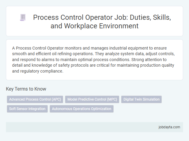 Process Control Operator Job: Duties, Skills, and Workplace Environment