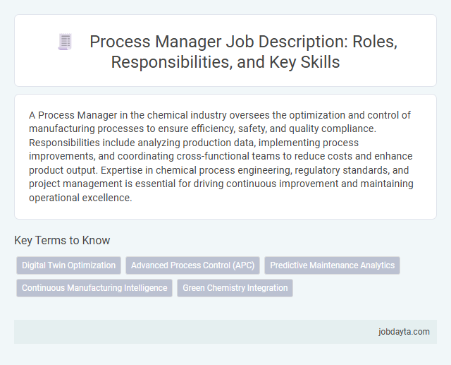 Process Manager Job Description: Roles, Responsibilities, and Key Skills