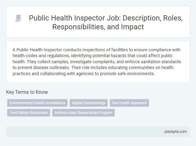 Public Health Inspector Job: Description, Roles, Responsibilities, and Impact