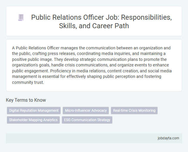 Public Relations Officer Job: Responsibilities, Skills, and Career Path