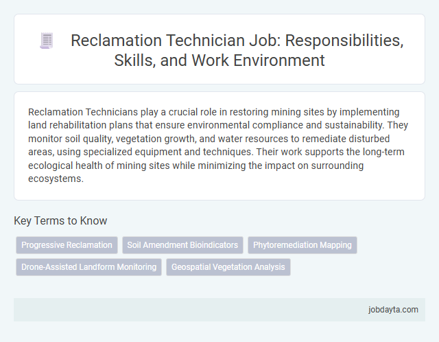Reclamation Technician Job: Responsibilities, Skills, and Work Environment