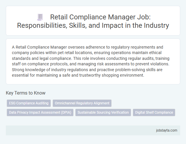 Retail Compliance Manager Job: Responsibilities, Skills, and Impact in the Industry
