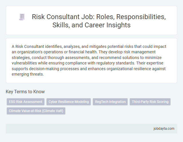 Risk Consultant Job: Roles, Responsibilities, Skills, and Career Insights