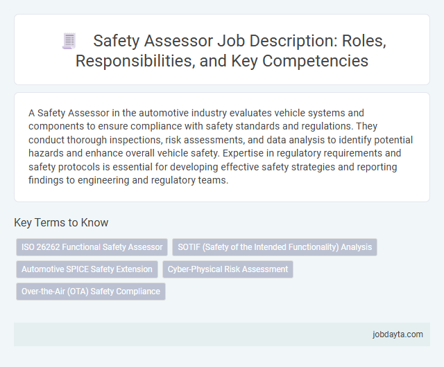 Safety Assessor Job Description: Roles, Responsibilities, and Key Competencies