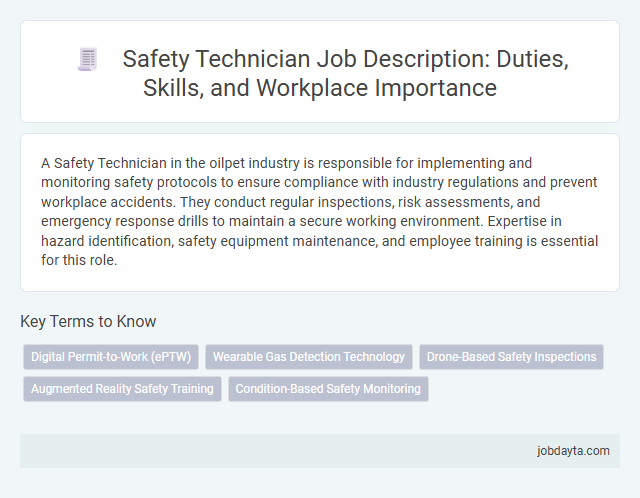 Safety Technician Job Description: Duties, Skills, and Workplace Importance