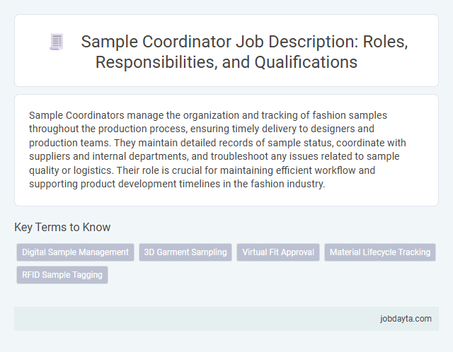 Sample Coordinator Job Description: Roles, Responsibilities, and Qualifications