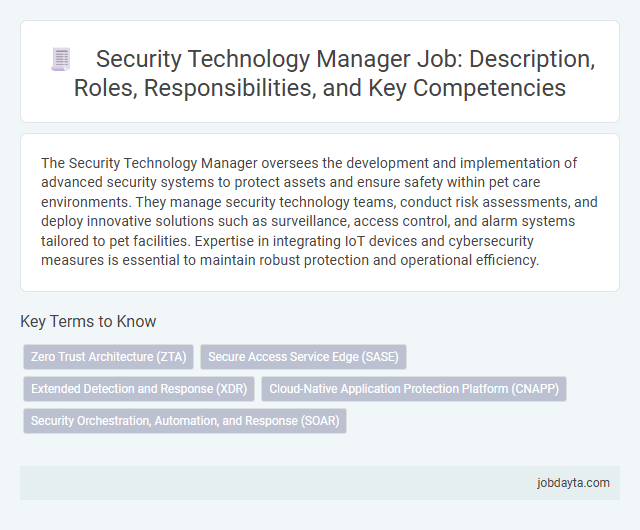 Security Technology Manager Job: Description, Roles, Responsibilities, and Key Competencies