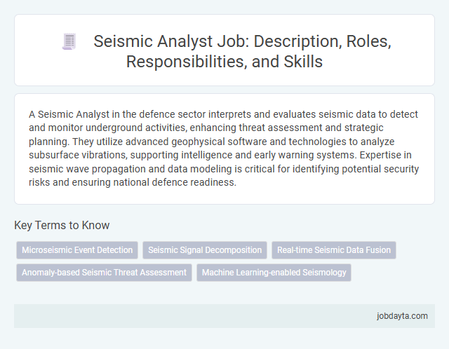 Seismic Analyst Job: Description, Roles, Responsibilities, and Skills