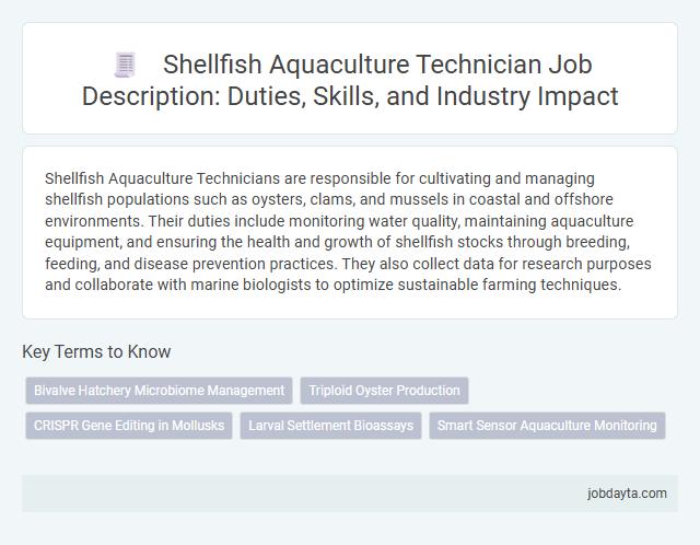 Shellfish Aquaculture Technician Job Description: Duties, Skills, and Industry Impact