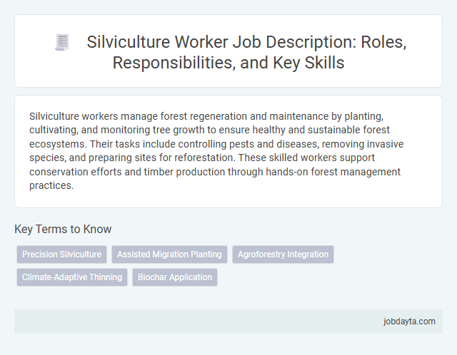 Silviculture Worker Job Description: Roles, Responsibilities, and Key Skills