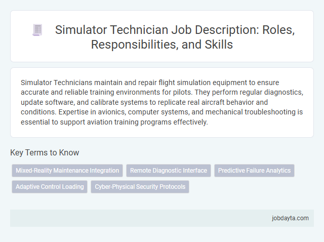 Simulator Technician Job Description: Roles, Responsibilities, and Skills