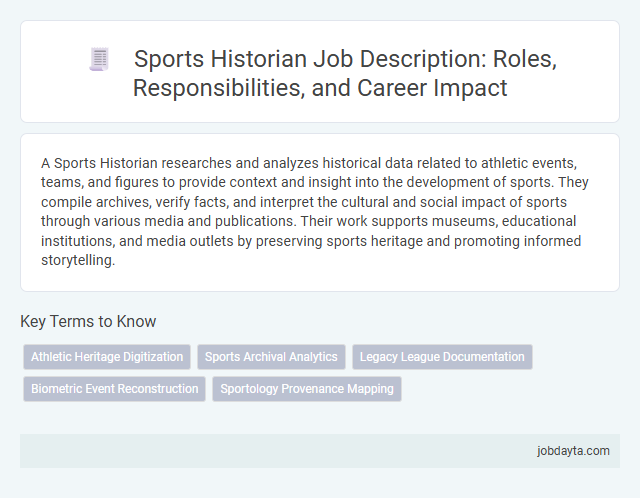 Sports Historian Job Description: Roles, Responsibilities, and Career Impact