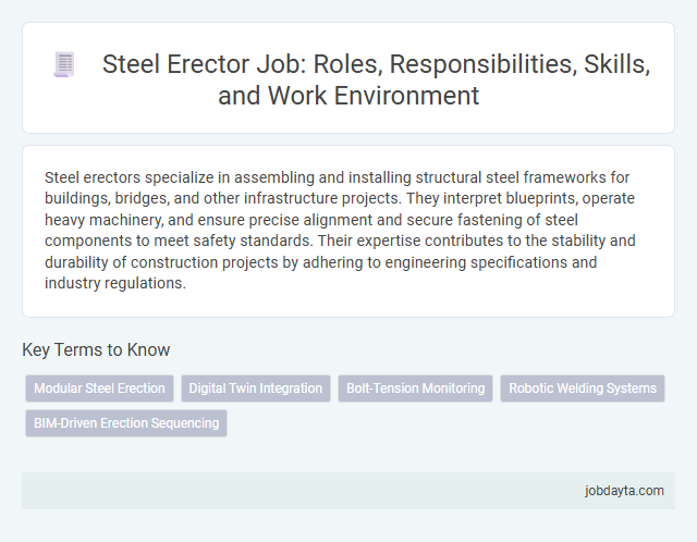 Steel Erector Job: Roles, Responsibilities, Skills, and Work Environment