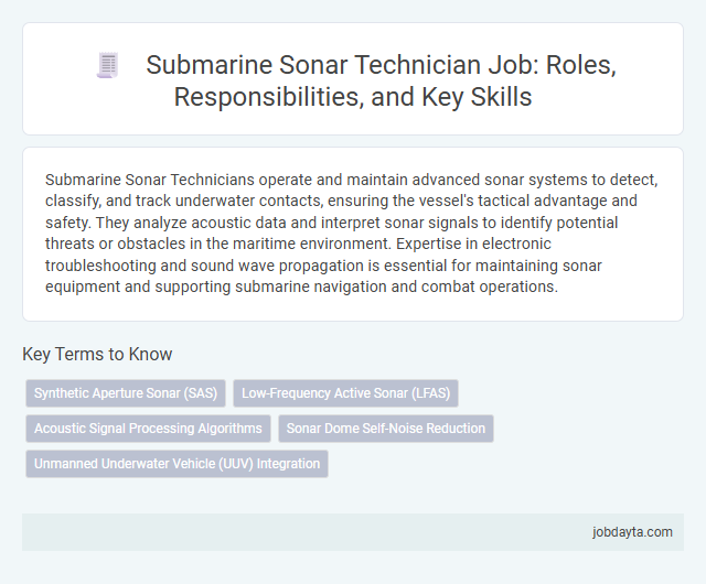 Submarine Sonar Technician Job: Roles, Responsibilities, and Key Skills