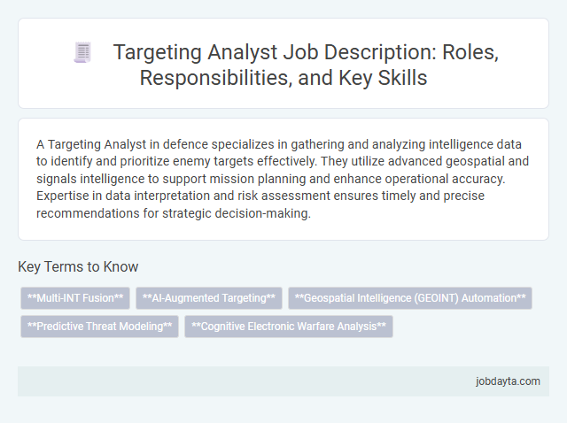 Targeting Analyst Job Description: Roles, Responsibilities, and Key Skills