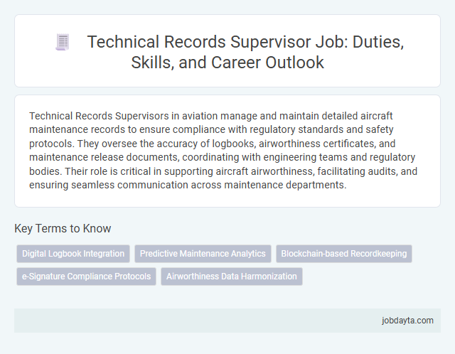 Technical Records Supervisor Job: Duties, Skills, and Career Outlook