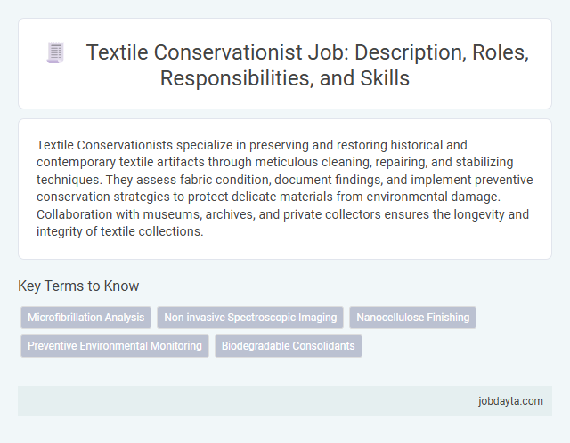 Textile Conservationist Job: Description, Roles, Responsibilities, and Skills