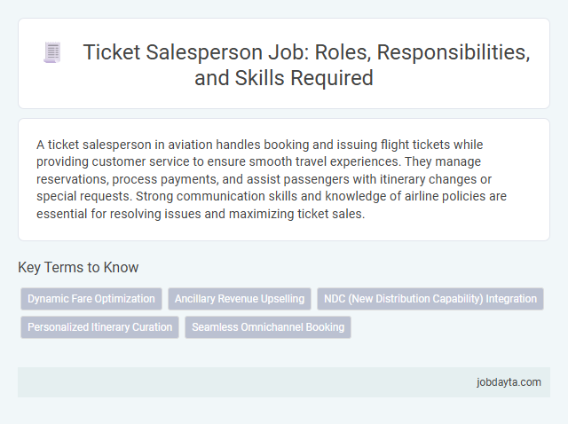 Ticket Salesperson Job: Roles, Responsibilities, and Skills Required