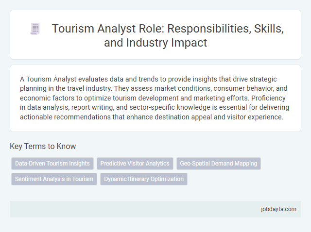 Tourism Analyst Role: Responsibilities, Skills, and Industry Impact