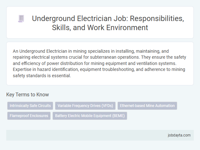 Underground Electrician Job: Responsibilities, Skills, and Work Environment