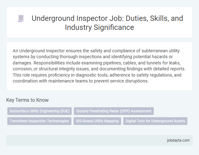Underground Inspector Job: Duties, Skills, and Industry Significance