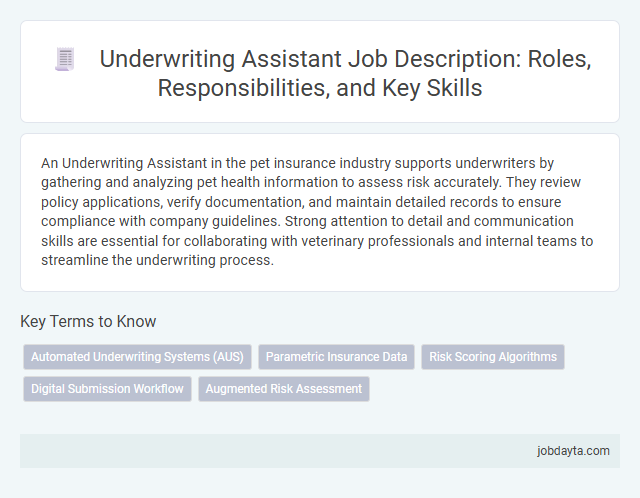 Underwriting Assistant Job Description: Roles, Responsibilities, and Key Skills