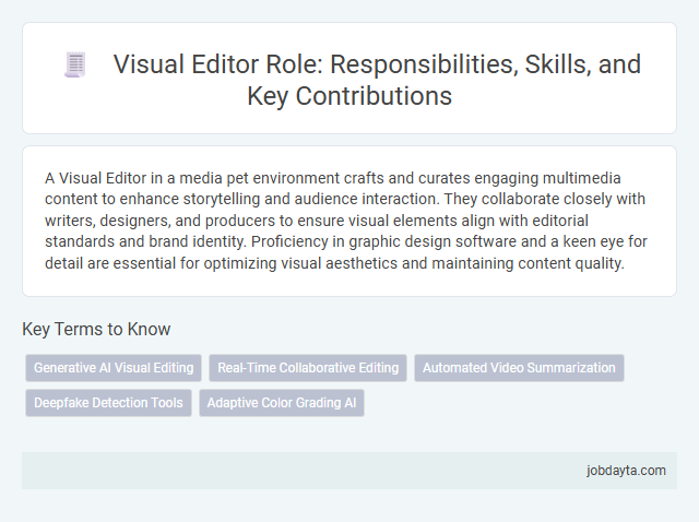 Visual Editor Role: Responsibilities, Skills, and Key Contributions