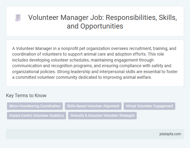 Volunteer Manager Job: Responsibilities, Skills, and Opportunities