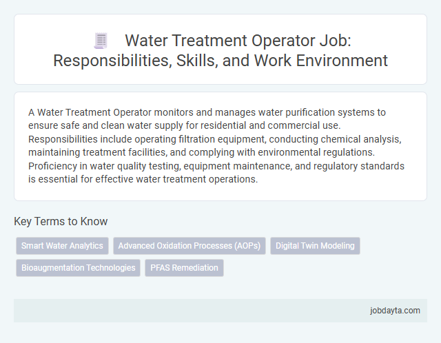 Water Treatment Operator Job: Responsibilities, Skills, and Work Environment