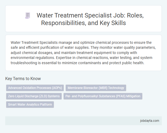 Water Treatment Specialist Job: Roles, Responsibilities, and Key Skills