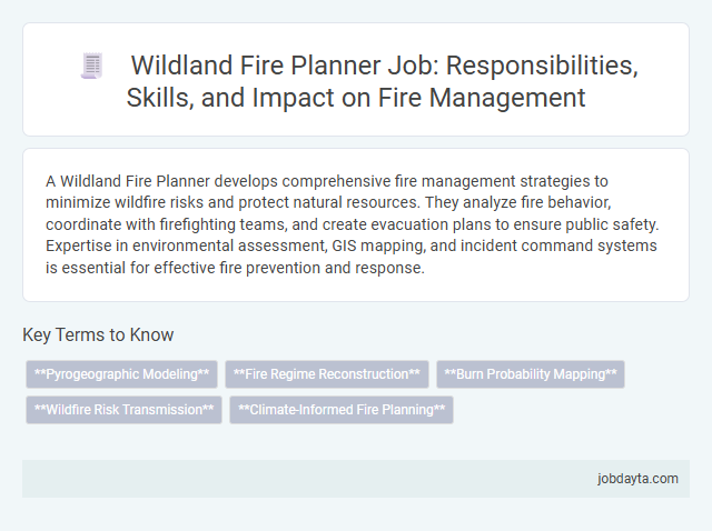 Wildland Fire Planner Job: Responsibilities, Skills, and Impact on Fire Management
