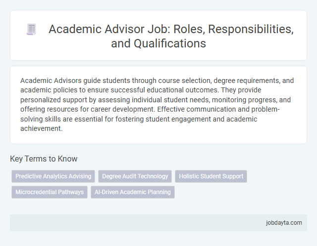 Academic Advisor Job: Roles, Responsibilities, and Qualifications
