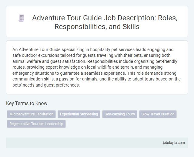 Adventure Tour Guide Job Description: Roles, Responsibilities, and Skills