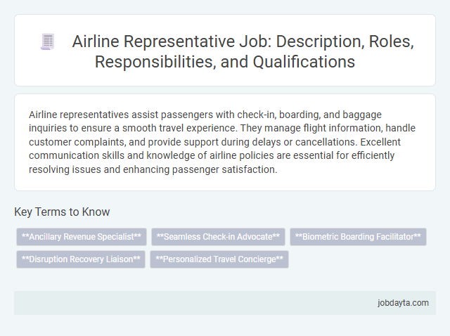 Airline Representative Job: Description, Roles, Responsibilities, and Qualifications