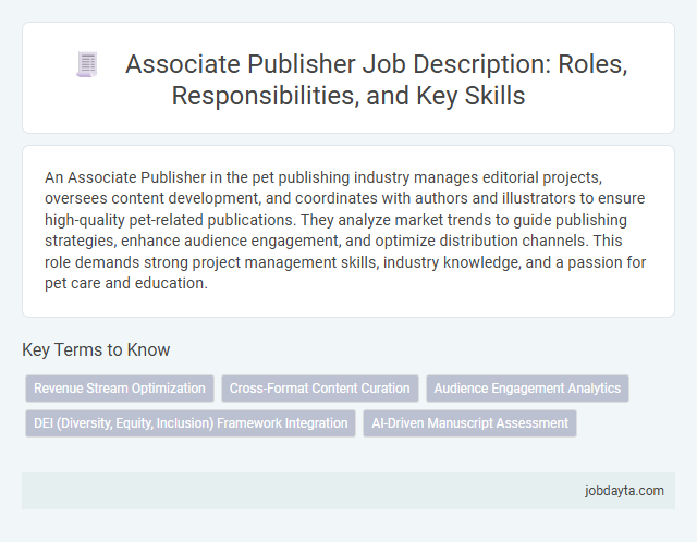 Associate Publisher Job Description: Roles, Responsibilities, and Key Skills