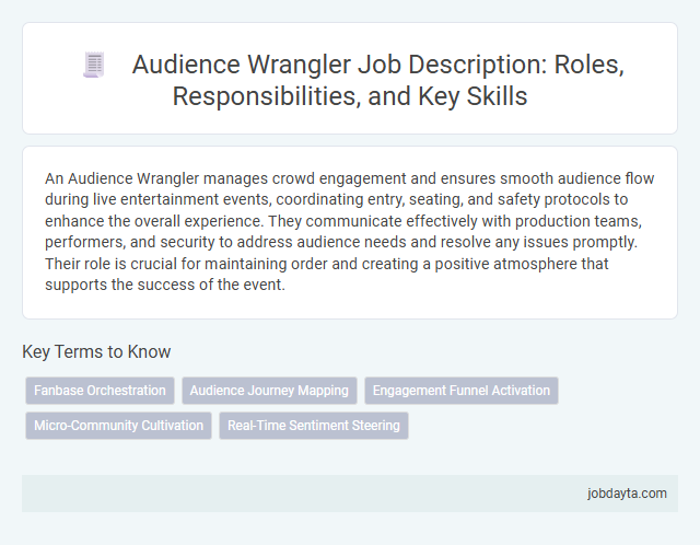 Audience Wrangler Job Description: Roles, Responsibilities, and Key Skills